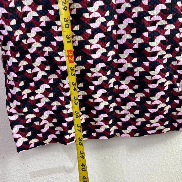 NWT J. Crew Geometric pattern Sheath Dress sleeveless round neck size 4 - Picture 12 of 16